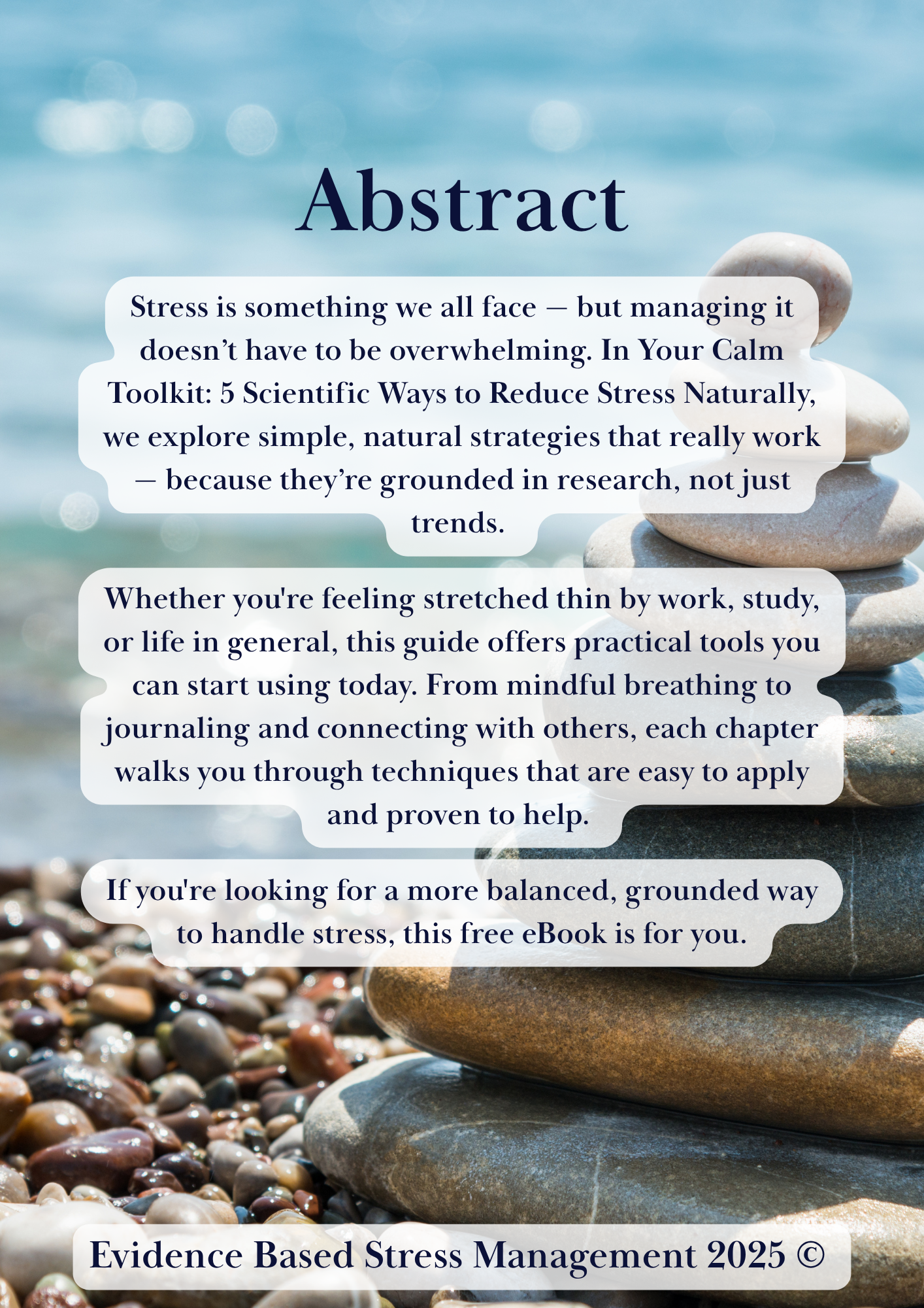 Your Calm Toolkit: 5 Scientific Ways to Reduce Stress Naturally - Free Instant Download and eReader Friendly!